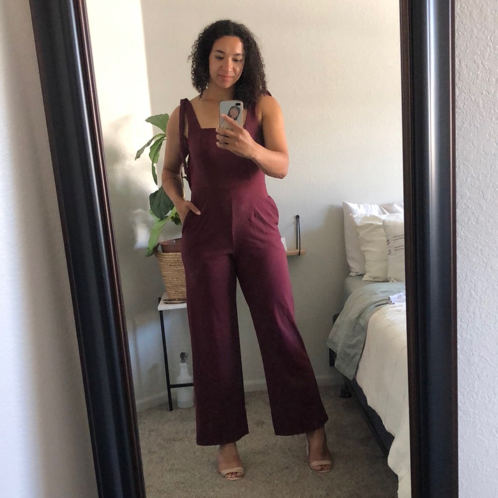Purple/Maroon Pant Jumpsuit